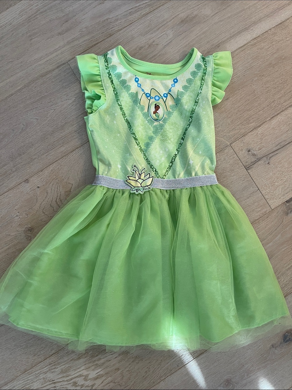 Disney princess Tiana girls tulle dress size 7/8